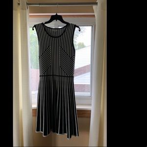 Adore black and white stripped dress